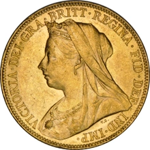 1899 Gold Sovereign - Victoria Old Head - P NGC AU58