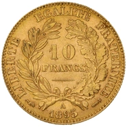 10 French Francs Gold Coin Ceres Third Republic
