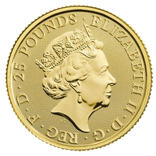2020 1/4oz White Horse of Hanover, Queen's Beast Gold Coin