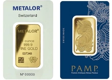 1oz Gold Bars Best Value