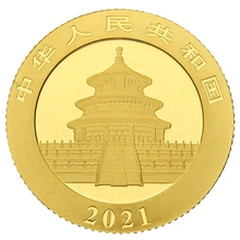 2021 3g Chinese Panda Gold Coin