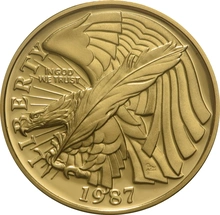 1987 Bicentenary of the Constitution - American Gold Half Eagle $5