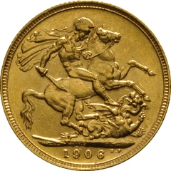 1906 Gold Sovereign Coin Edward VII Sydney
