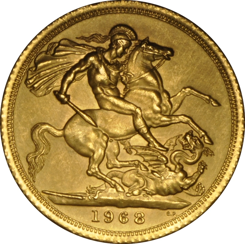 1968 Gold Sovereign - Elizabeth II Young Head