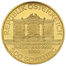 1999 1/4oz Austrian Gold Philharmonic Coin