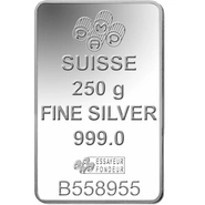 PAMP 250 Gram Silver Bar Minted