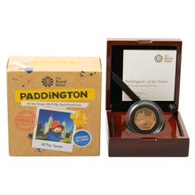 2019 Paddington at the Tower of London Fifty Pence Proof Gold Coin Boxed