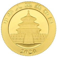 2020 3g Gold Chinese Panda Coin