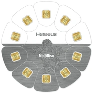 Heraeus MultiDisc 10 x 1 Gram Gold Bar