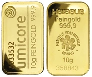 10g Gold Bars (Pre Owned)