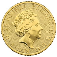 2020 1/4oz White Lion of Mortimer Gold Coin Queen's Beasts