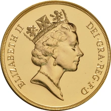 Brilliant Uncirculated Gold 1993 Five Pound Sovereign