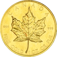 1980 Canadian Maple Leaf Gold Coin 1oz