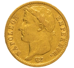 1814 20 French Francs Gold Coin Napoleon I A