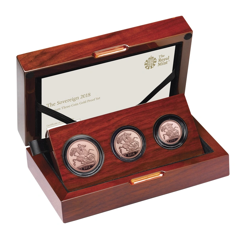2018 Three-Coin Premium Sovereign Set