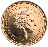 Half Sovereign Elizabeth II Fourth Head 1998 - 2015
