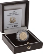 1997 Proof Britannia Tenth Ounce boxed with COA