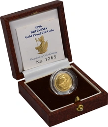1996 Proof 1/10oz Gold Britannia Coin Boxed