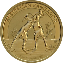 2010 Australian Kangaroo Gold Nugget Coin 1oz