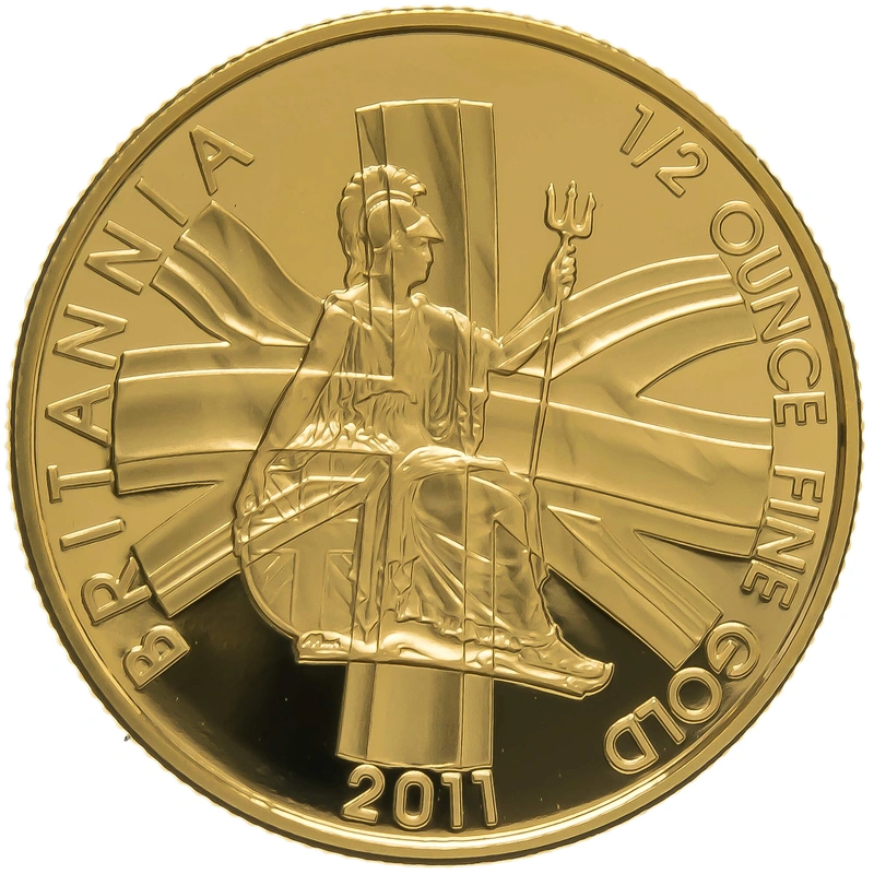 2011 Proof 1/2oz Gold Britannia Coin PCGS PR70