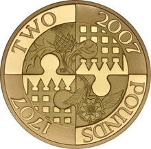 2007 £2 Two Pound Proof Gold Coin: Act of Union