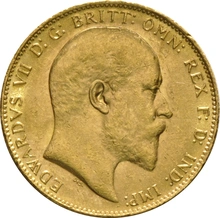1908 Gold Sovereign - King Edward VII - London