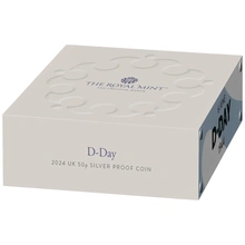 2024 Proof 50p Silver Coin 80th Anniversary of the D-Day Landings Boxed