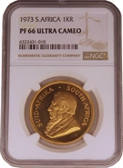 1973 Proof Krugerrand Gold Coin 1oz NGC PF66