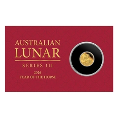 2026 0.5g Perth Mint Year of the Horse Proof Gold Coin