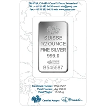 PAMP 1/2oz Silver Bar Minted