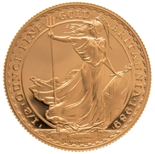 1989 Half Ounce Proof Britannia Gold Coin