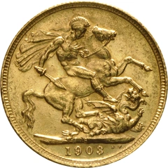 1903 Gold Sovereign Coin Edward VII Sydney