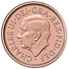 2022 Gold Quarter Sovereign Queen Elizabeth II Memorial
