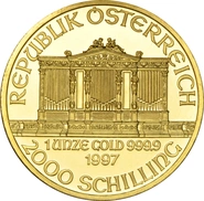1997 Austrian Gold Philharmonic Coin 1oz