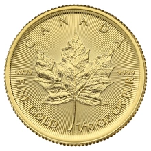 2019 1/10oz Canadian Maple Leaf Gold Coin