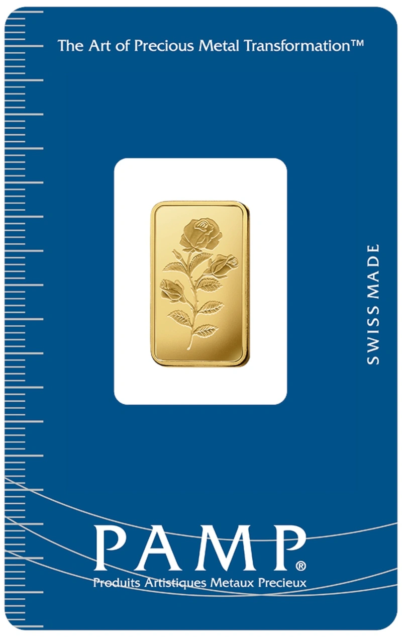 5g Gold Bar Rosa Minted PAMP