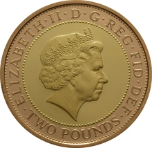 2011 Two Pound Proof Gold Coin: King James Bible