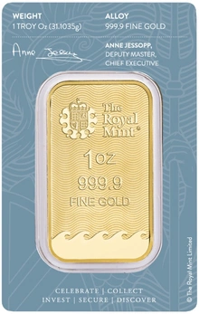 1oz Britannia Minted Gold Bar