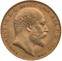 1908 Gold Sovereign Coin Edward VII Canada