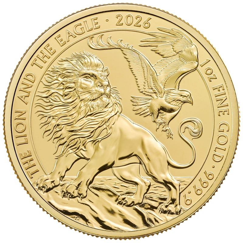 2026 The Lion and The Eagle 1oz Gold Coin