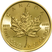 2018 Half Ounce Gold Maple