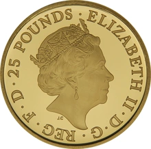 2021 1/4oz Gold Proof Griffin of Edward III Coin Queen's Beasts Boxed