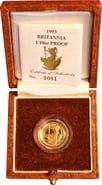 1993 Proof Britannia Tenth Ounce boxed with COA
