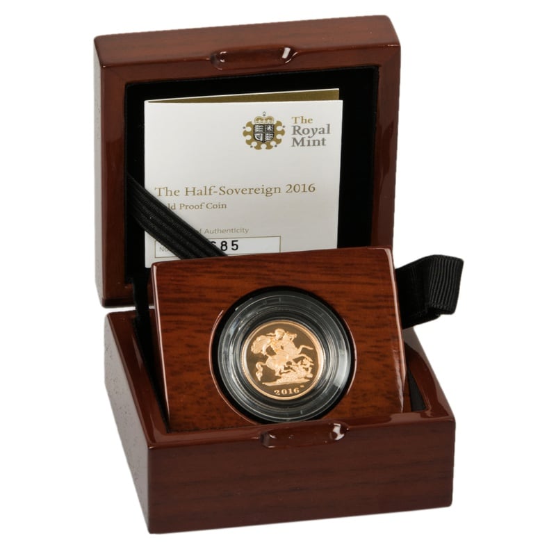 Gold Proof 2016 Half Sovereign Boxed