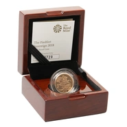 2018 Gold Proof PIEDFORT Sovereign - Elizabeth II 5th Head Boxed