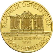 1998 1oz Austrian Gold Philharmonic Coin