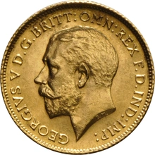 1914 Gold Half Sovereign - King George V - S