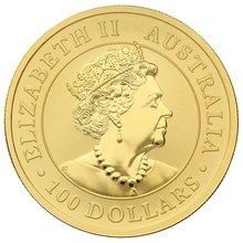 2020 1oz Australian Kangaroo Gold Nugget Coin