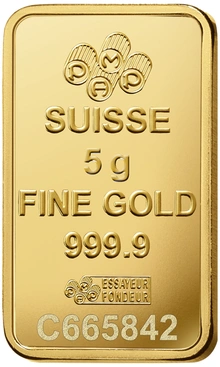 5g Gold Bar Rosa Minted PAMP