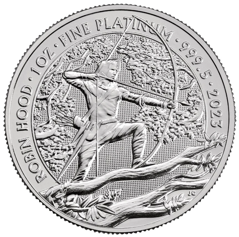 2023 Robin Hood Myths & Legends 1oz Platinum Coin